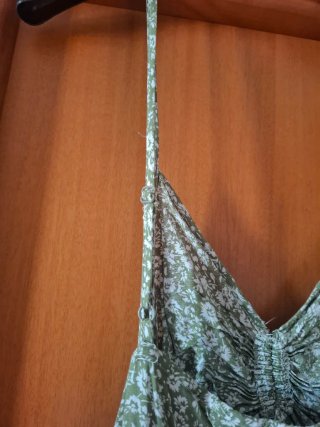 Vestito corto floreale verde Shein