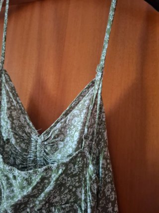 Vestito corto floreale verde Shein