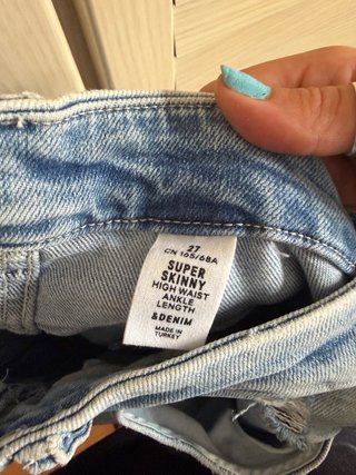 Vaqueros mujer con rotos talla 38