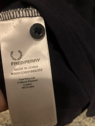 Polo Fred Perry azul Talla XL