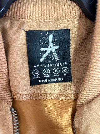 Chaqueta bomber marrón Atmosphere Talla XS
