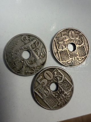 Monedas 50 Céntimos España 1949