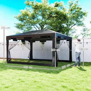 Cenador exterior 4x3 m