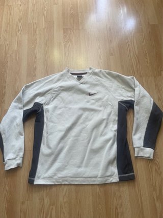 Sudadera Nike Vintage Beige y Gris