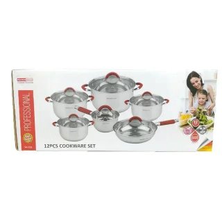 Batería cocina 12 pcs inox NUEVA