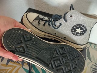 Zapatillas Converse Plata brillante Talla 38