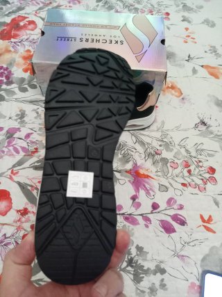 Zapatillas Skechers Talla 39 Negro/Dorado