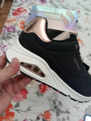 Zapatillas Skechers Talla 39 Negro/Dorado