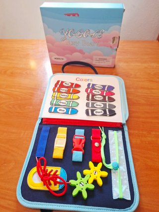 Tablero sensorial infantil dinosaurios