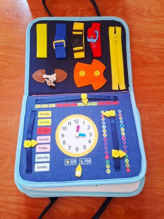 Tablero sensorial infantil dinosaurios
