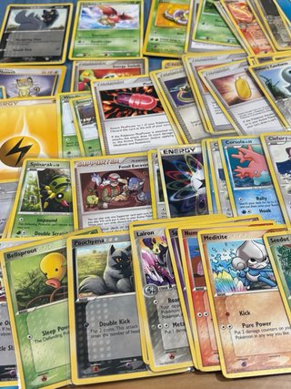 100 cartas pokémon 1995-2009 inglés