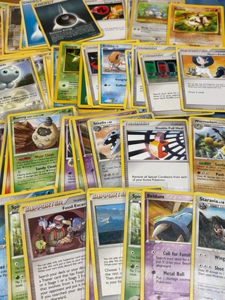 100 cartas pokémon 1995-2009 inglés