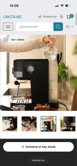 Cafetera Cecotec Power Espresso 20 Pecan Pro