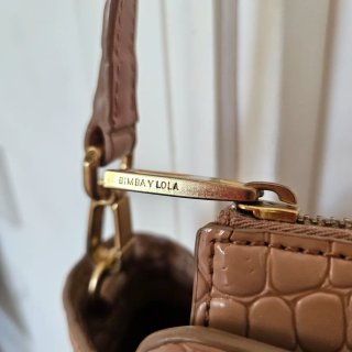 Bolso Bimba y Lola rosa palo, Piel Cocodrilo