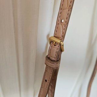 Bolso Bimba y Lola rosa palo, Piel Cocodrilo