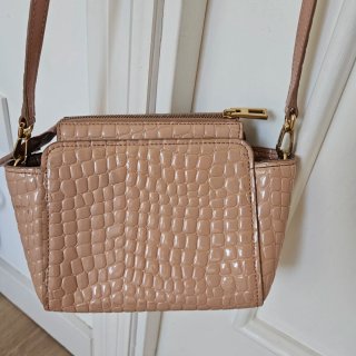 Bolso Bimba y Lola rosa palo, Piel Cocodrilo