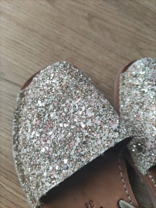Menorquinas Ría niña glitter talla 34