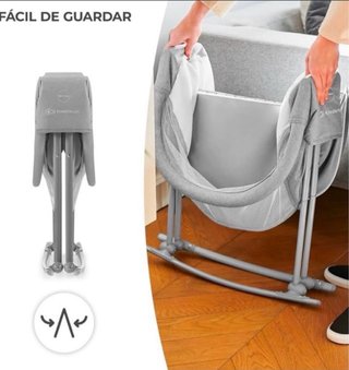 Moisés Cuna Kindercraft Gris