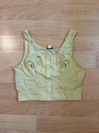 Top American Eagle verde mariposa