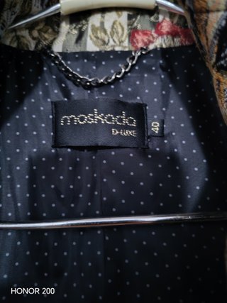 Casaca larga o vestido estampado