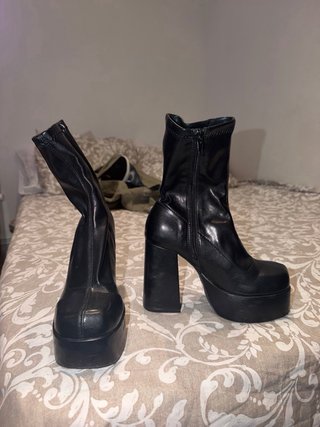 Botines negros plataforma 10cm T36