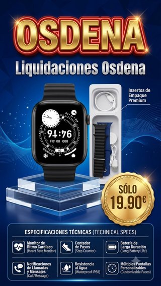 Reloj OSDENA Negro