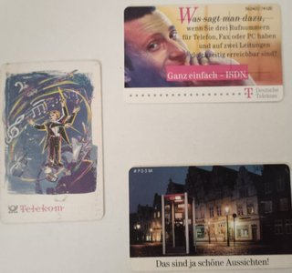 Lotto 3 Schede Telefoniche Vintage Germania