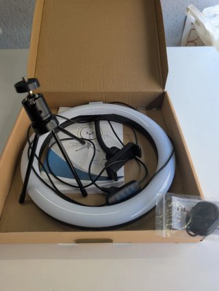 Anillo de Luz LED 26cm con Soporte Móvil