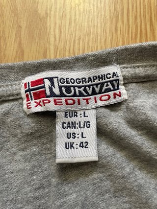 Camiseta Geographical Norway Gris
