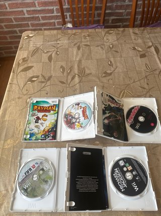 Pack 4 Juegos Wii: Rayman, NFS Carbono, FIFA 12, M