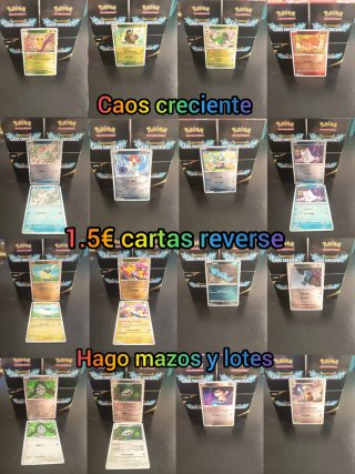 Cartas Pokémon Caos Creciente Reverse