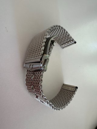 Correa Milanesa homenaje Omega 20mm Plata