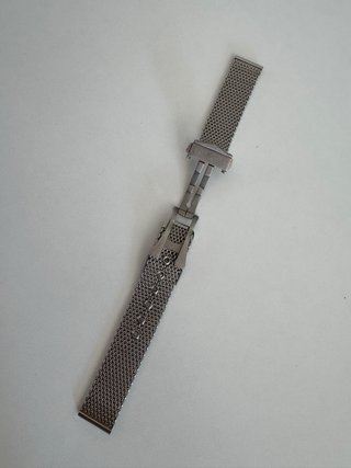 Correa Milanesa homenaje Omega 20mm Plata