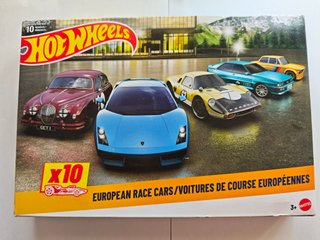 Hot Wheels European Race Cars 10 Pack