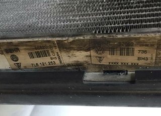 54401 radiador agua. 7l6121253 volkswagen touareg