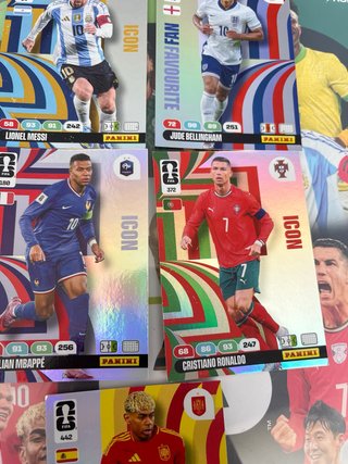 Lote cromos fútbol ICON y FAN FAVOURITE