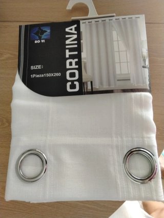 Cortina BO YI Blanca 150x260