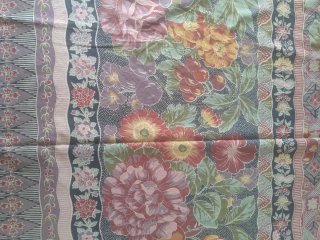 Gran foulard Bassetti vintage anni '80, cm.163x265