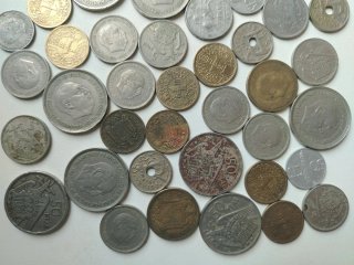 Lote monedas antiguas Franco