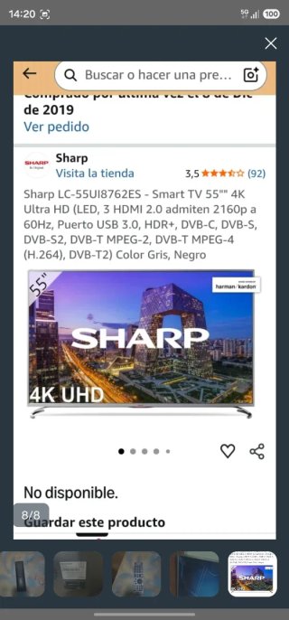 TV Sharp 55 pulgadas