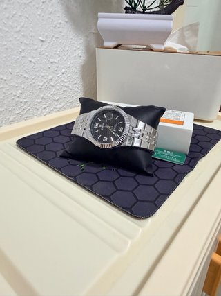 Reloj ZNIDS Hombre Negro y Plateado