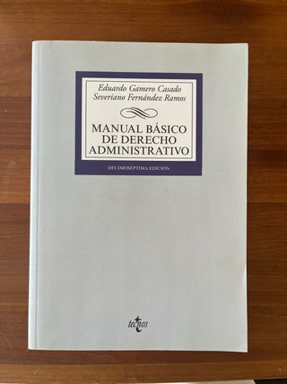 Manual básico de Derecho Administrativo