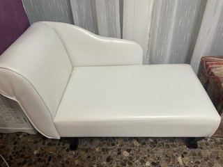 Diván / Chaise longue polipiel blanco