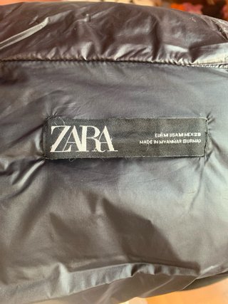 Chaleco acolchado Zara negro