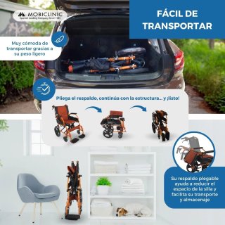 Silla de ruedas Mobiclinic. Como nueva.