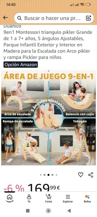 Duanico Montessori 9 en 1 Escalador