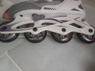 Patines Oxelo Fit 3 Ajustables T.35-38 + proteccio