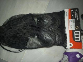 Patines Oxelo Fit 3 Ajustables T.35-38 + proteccio