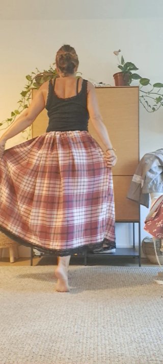 Solo Falda 85cm , regional, serrana, casera