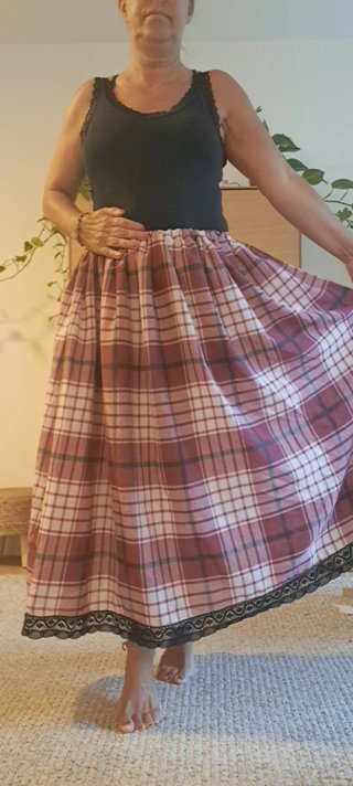 Solo Falda 85cm , regional, serrana, casera